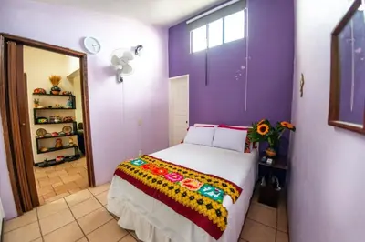 Cama o camas de una habitación en Casa Gris Tule