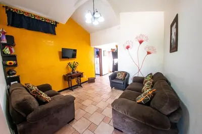 Zona de estar de Casa Gris Tule