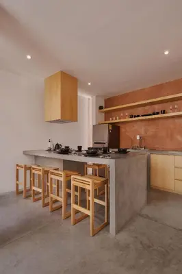 Una cocina o zona de cocina en Hermosa casa ubicada en Oaxaca