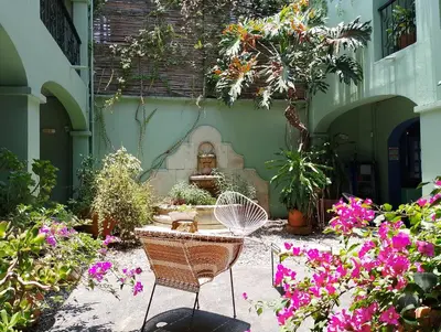 Jardín al aire libre en Un Sueño Valle de Huajes