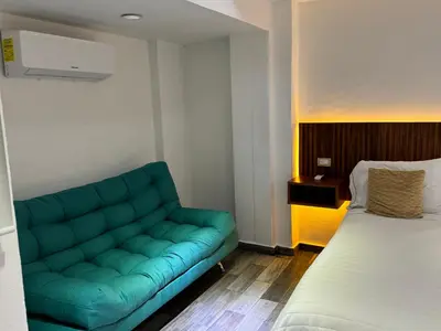 Cama o camas de una habitación en Hotel DABA