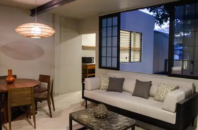 Zona de estar de Lofts Marques Oaxaca