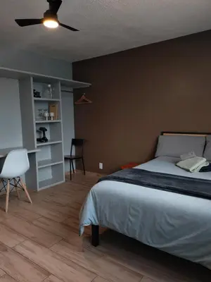 Cama o camas de una habitación en Compact Studio Apartment Casa Icacos #8