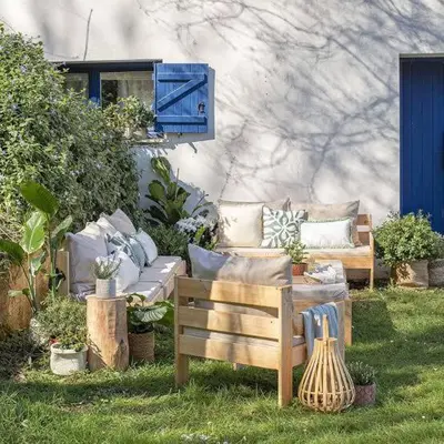 Jardín al aire libre en Peralta's