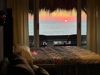 Cama o camas de una habitación en Brisa Del Mar #1