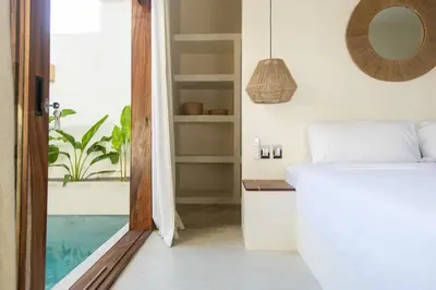 Cama o camas de una habitación en La petite Casa - Luxury home close to La Punta