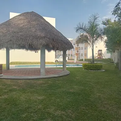 Jardín al aire libre en Depto cerca de Tequesquitengo