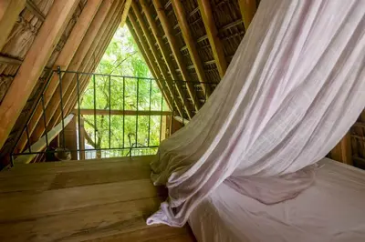 Cama o camas de una habitación en Agua de Coco