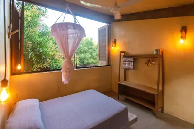 Cama o camas de una habitación en Agua de Coco