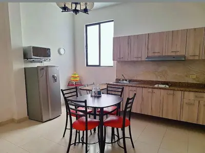 Una cocina o zona de cocina en Hotel del Capitán de Puebla - Vitrales