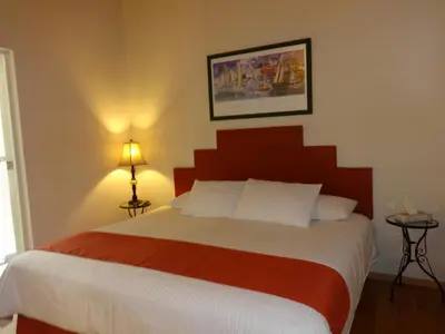 Cama o camas de una habitación en Hotel del Capitán de Puebla - Vitrales