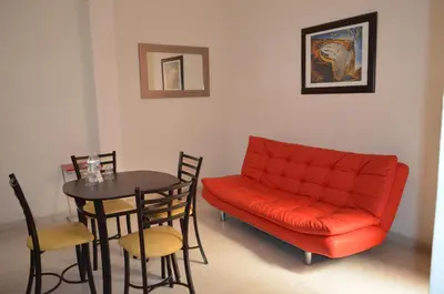 Zona de estar de Hotel del Capitán de Puebla - Vitrales