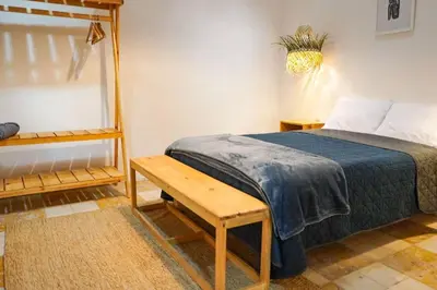 Cama o camas de una habitación en Alberto departamento en centro Histórico Oaxaca