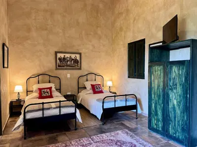 Cama o camas de una habitación en Loft El Tapatío en Val'Quirico