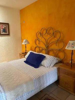 Cama o camas de una habitación en Quinta Ángeles