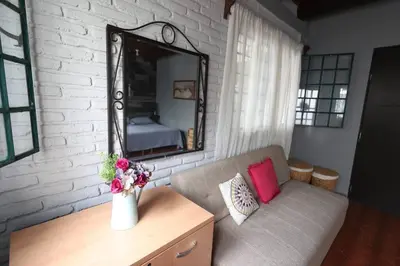Zona de estar de Linda casa céntrica c/alberca y jacuzzi