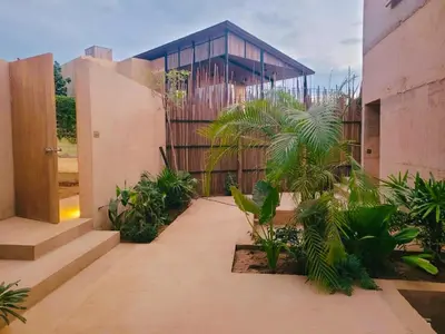 Jardín al aire libre en Casa Naya