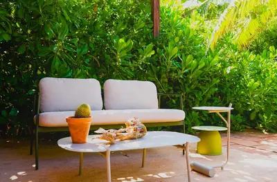 Jardín al aire libre en Mazul Puerto Escondido