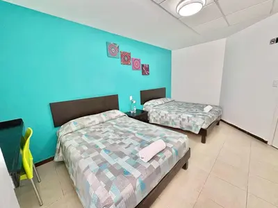 Cama o camas de una habitación en Hotel Plazha Express