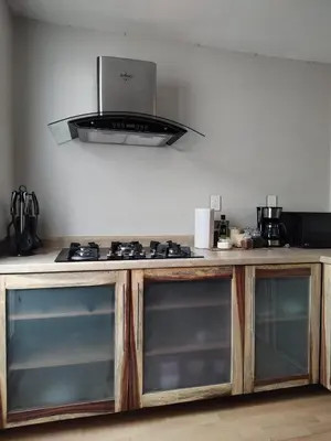 Una cocina o zona de cocina en Casa B & L Céntrico Departamento