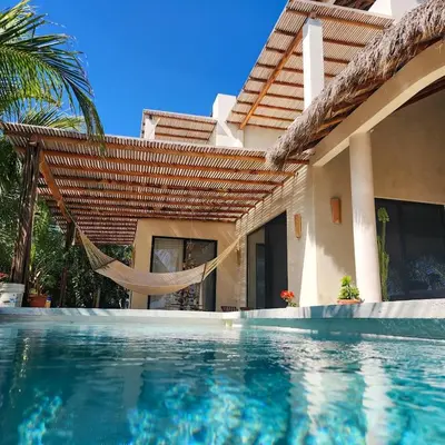 Piscina en o cerca de habitación en Casa Palma y Coco