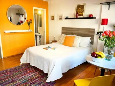 Cama o camas de una habitación en Beguest Centro Concerts & Events