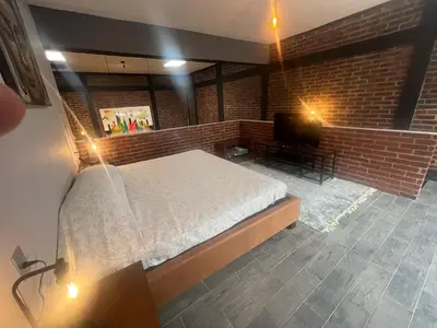 Cama o camas de una habitación en TRIBECA BEACH CASA BONITA