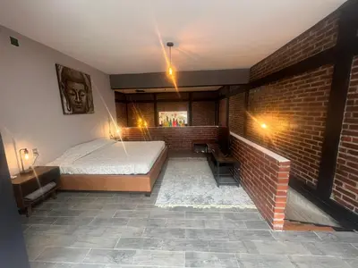 Cama o camas de una habitación en TRIBECA BEACH CASA BONITA