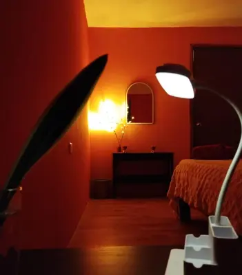 Cama o camas de una habitación en Posada Pantitlán