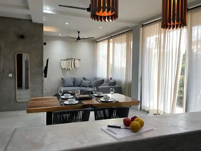 Zona de estar de Rooms Zicatela