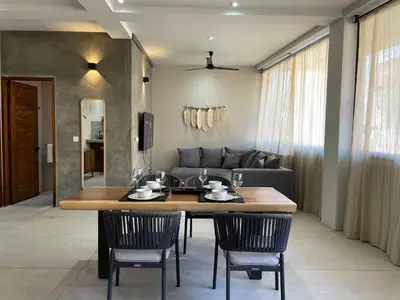 Zona de estar de Rooms Zicatela