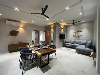 Zona de estar de Rooms Zicatela