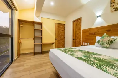 Cama o camas de una habitación en Condominios Brisas del Mar