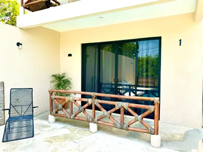 Un balcón o terraza de Casa Zianda - Departamentos en Puerto Escondido