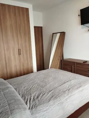 Cama o camas de una habitación en Grandioso Departamento en Teziutlán, Puebla