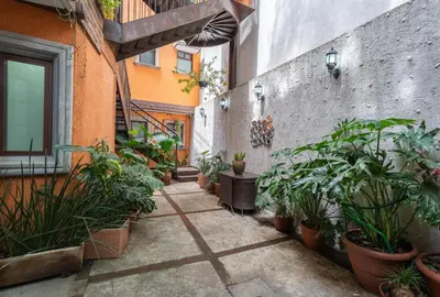 Jardín al aire libre en Casa Cielo