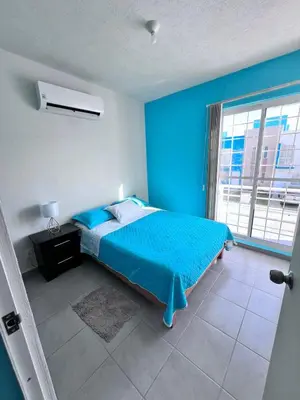 Cama o camas de una habitación en Casa en Acapulco diamante WIFI, Clima, Alberca