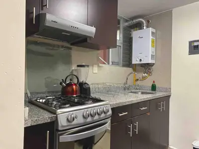 Una cocina o zona de cocina en Apartamento cerca autódromo