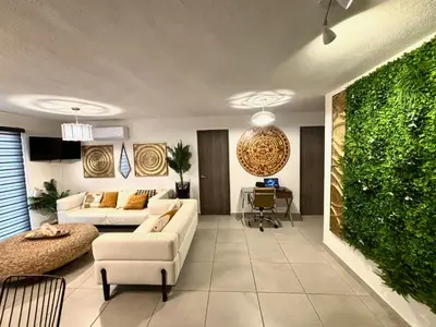 Zona de estar de Departamento Boutique con Club de Playa y 7 Albercas Diferentes