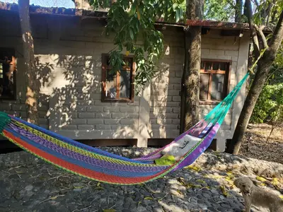 Jardín al aire libre en Glamp de Lujo Teques Granja El Sol