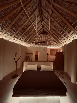 Cama o camas de una habitación en Madre Selva