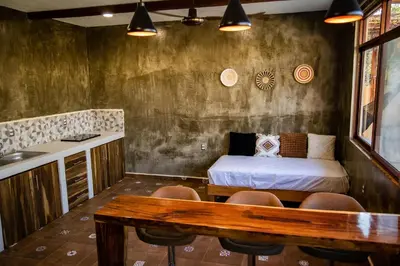 Cama o camas de una habitación en Casa Majeva Punta Conejo