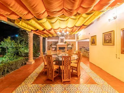 Plano de Cabañas Elsa María, Cabañas para Hospedaje con Alberca y Jardín de Eventos