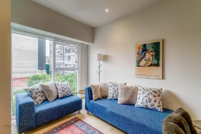 Zona de estar de Spacious & comfortable Apt. w/pool by mYYcasa P-2