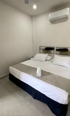Cama o camas de una habitación en Hotel Casa Prisca