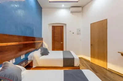 Cama o camas de una habitación en Casa Dos Lunas