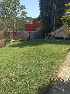 Jardín al aire libre en Glamping Campamento Cuetzalan