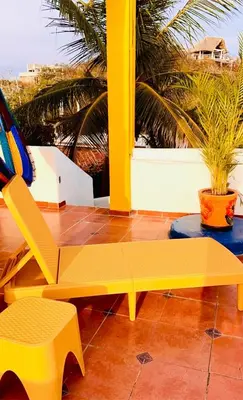 Zona de estar de La Casa de Colores Ocean View
