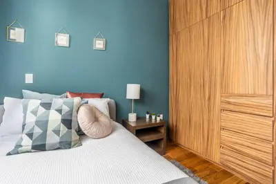 Cama o camas de una habitación en New PH for 6, BBQ and amazing private roof terrace
