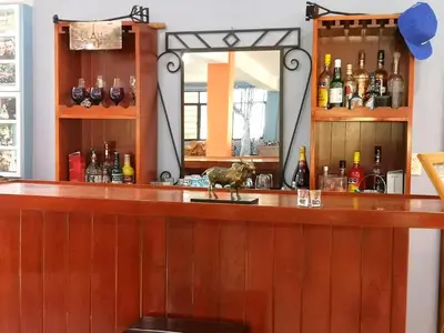El salón o zona de bar de Casa de campo en Teziutlán, Puebla.